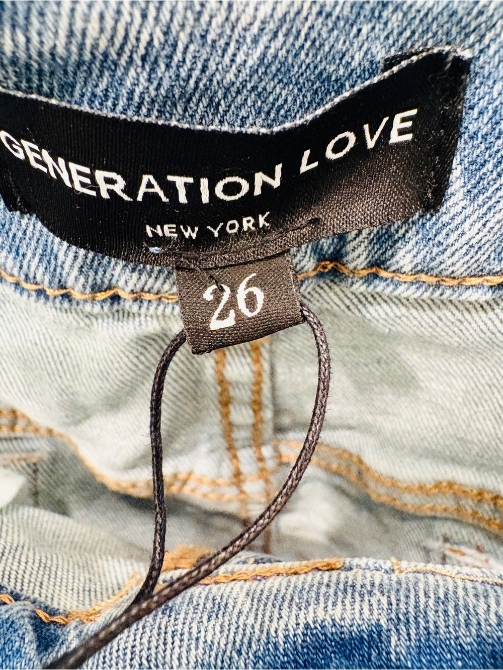 NWT Generation Love Carolyn Crystal denim pants size 26 MSRP $275 - Picture 9 of 12